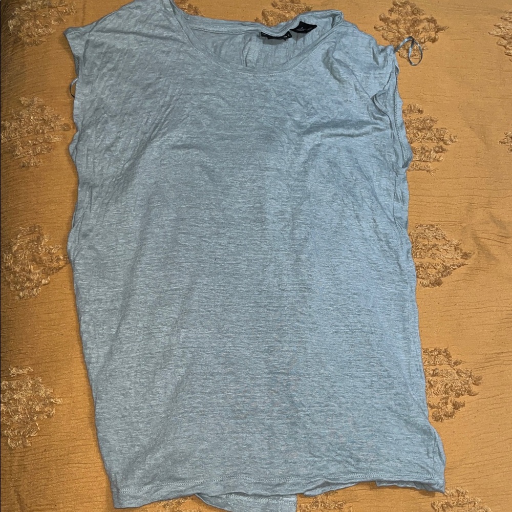 Linen shirt with button detail up back  - medium